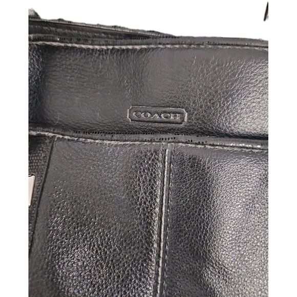 Coach Dark Leather Shoulder Bag - Picture 4 of 16